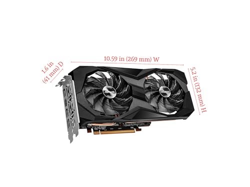ASRock AMD Radeon RX 6600 Challenger D 8GB GDDR6 DisplayPort 14Gbps HDMI 0dB Silent Cooling 128-bit 7680 x 4320 Dual Fan Graphics Card PCI Express 4.0 x8 8-pin - Image 2