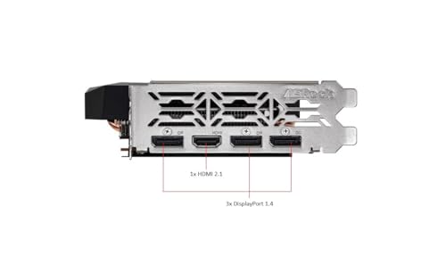 ASRock AMD Radeon RX 6600 Challenger D 8GB GDDR6 DisplayPort 14Gbps HDMI 0dB Silent Cooling 128-bit 7680 x 4320 Dual Fan Graphics Card PCI Express 4.0 x8 8-pin - Image 3