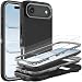 YKHJKLEC for iPhone 17 Air Case Military Grade 3 in 1 Heavy Duty ShockproofDrop ProofDust Proof Case with 2Pcs Tempered Glass Screen Protector BlackGrey - Image 2