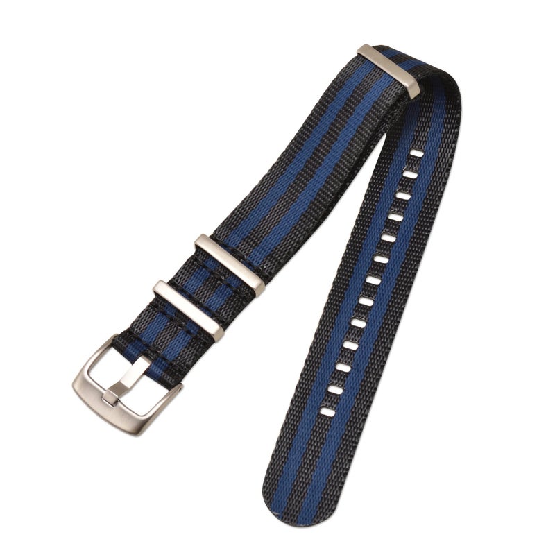 Bluejw Multi-Colors Nylon Watch Strap 18mm 20mm 22mm 24mm Adjustable Canvas Replacement Wristband for Men and Women – Durable, Lightweight & Comfortable - Image 1