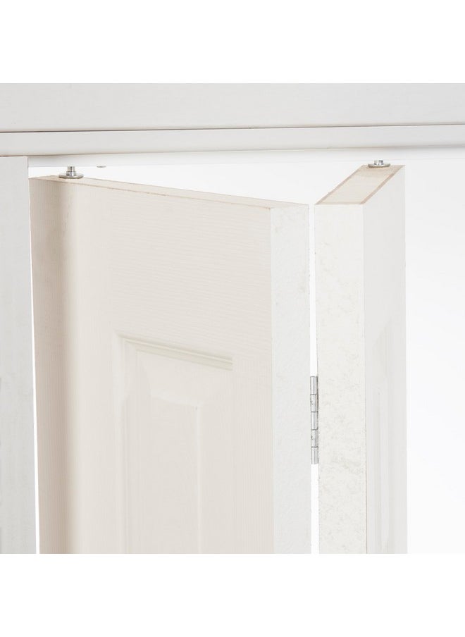 National Hardware National Hardware N343-715 Folding Door Hardware Set, 36-Inches, Steel Track Included, Adjustable, White  - Image 2