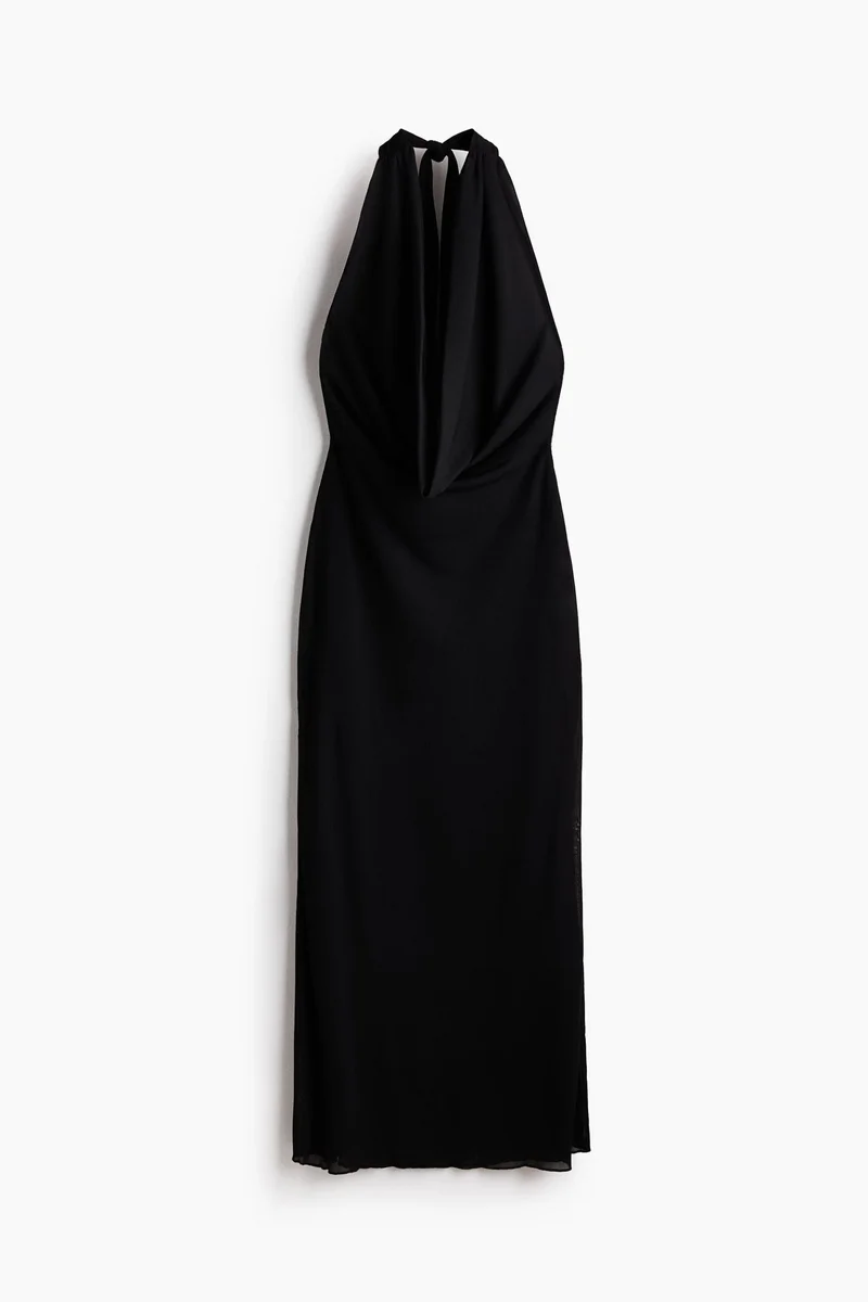 Cowl-neck maxi dress