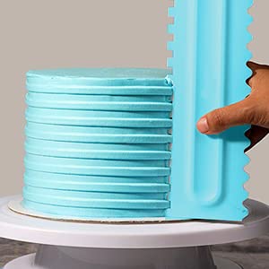 GA-DE gade Cake Decorative Tall Scraper for Icing - 10 inches (Design B, Pack 4), ABS Plastic - Image 4