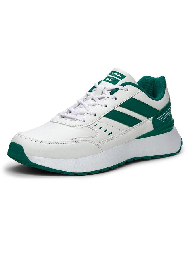 كامبس حذاء رياضي رجالي Campus Knick أبيض/أخضر - مقاس 6 المملكة المتحدة/الهند 22G-1217 - Image 1