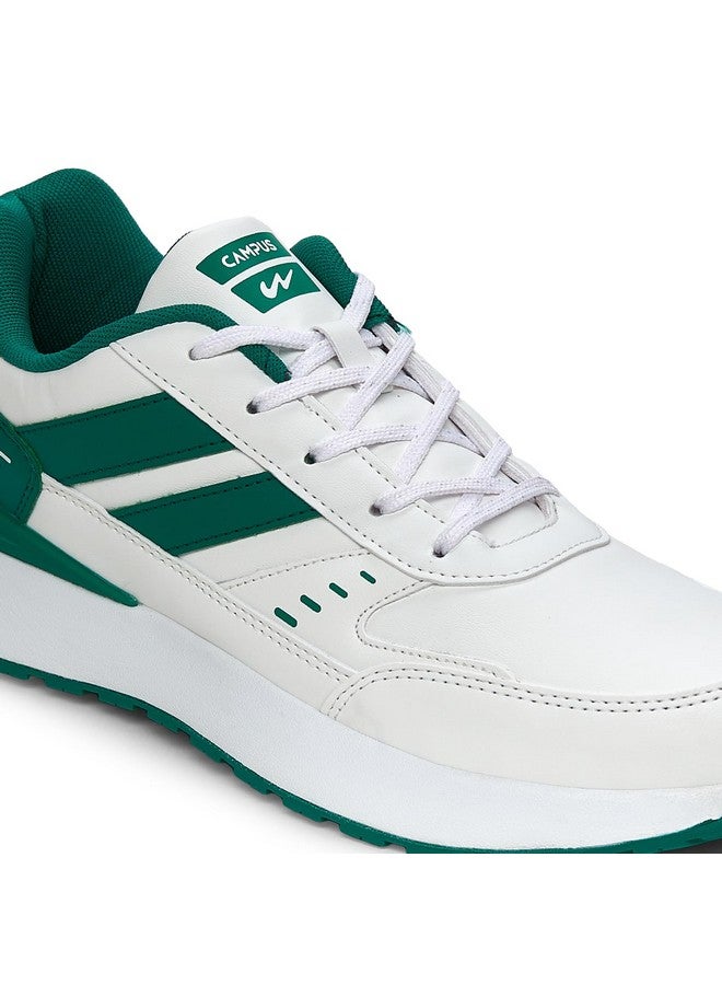 كامبس حذاء رياضي رجالي Campus Knick أبيض/أخضر - مقاس 6 المملكة المتحدة/الهند 22G-1217 - Image 4