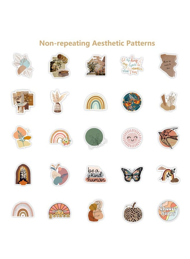 CAKOLINK Vintage Aesthetic Stickers 50 Pcs, Vinyl Waterproof Stickers for Water Bottles Laptop Phone Computer Guitar (1) - Image 2