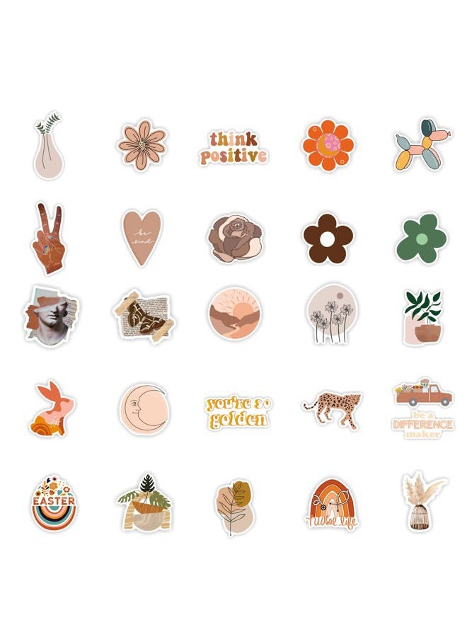CAKOLINK Vintage Aesthetic Stickers 50 Pcs, Vinyl Waterproof Stickers for Water Bottles Laptop Phone Computer Guitar (1) - Image 3