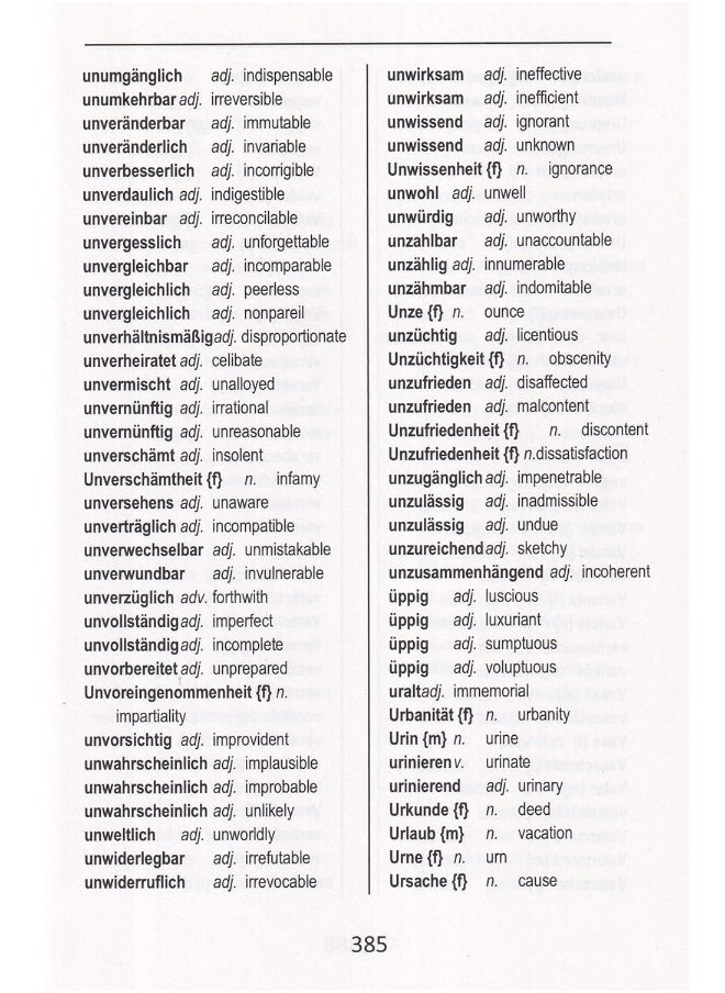 English-German & German-English One-to-One Dictionary  - Image 3