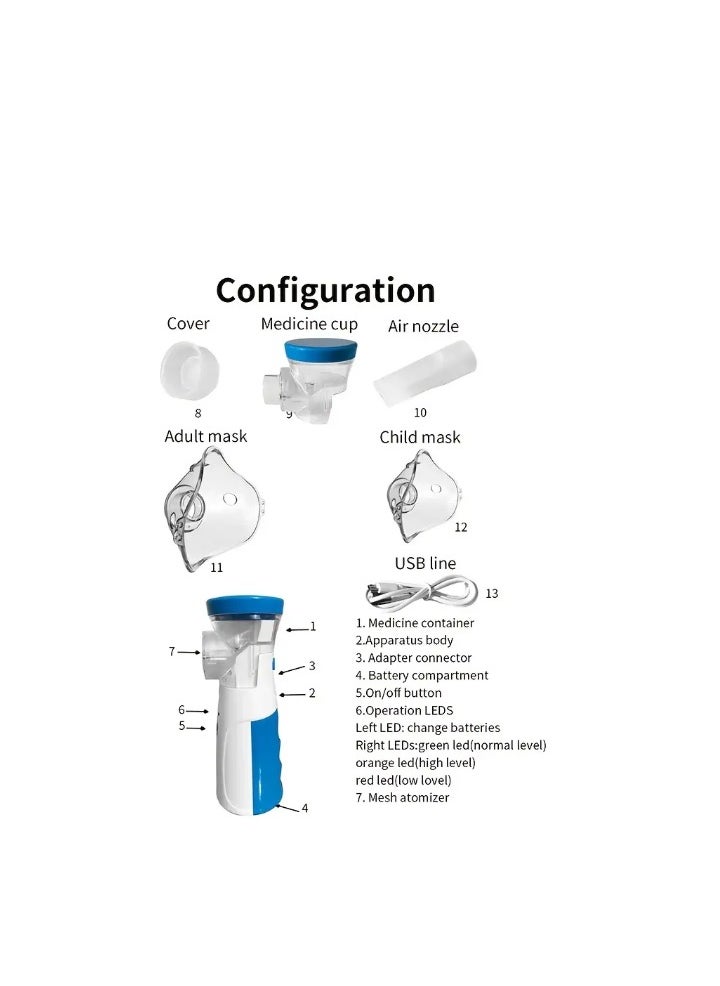 MESH Portable Handheld Mesh Nebulizer Machine for Kids and Adults Home and Travel Use  - Image 4