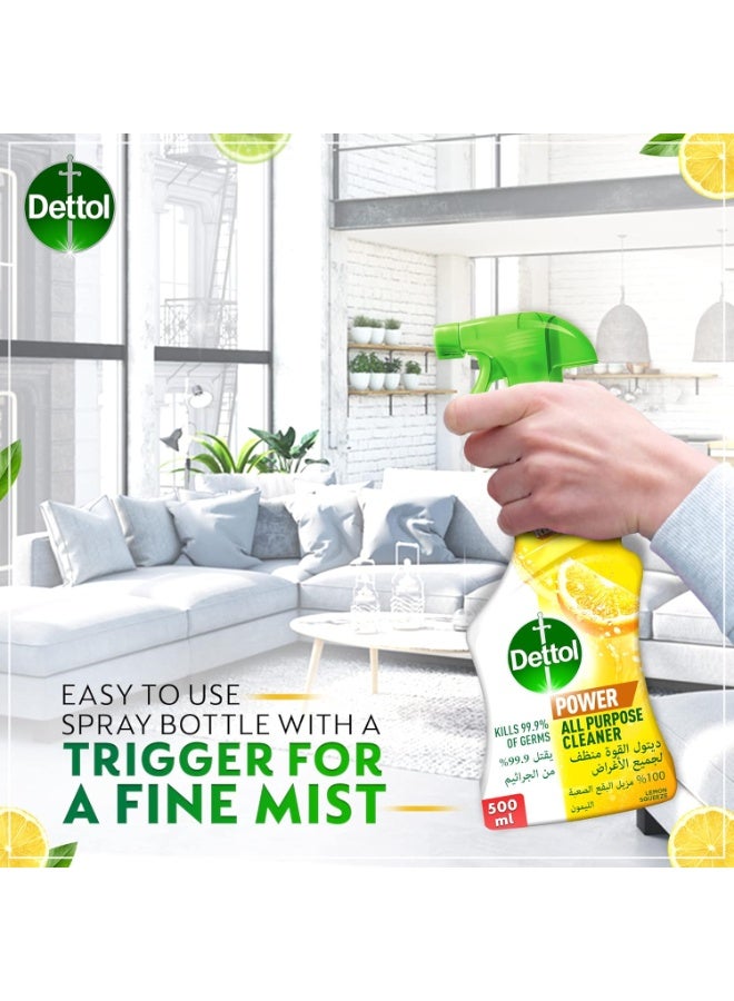 إيروريكس ديتول منظف متعدد الأغراض برائحة الليمون لمنزل صحي، 500 مل - Image 2