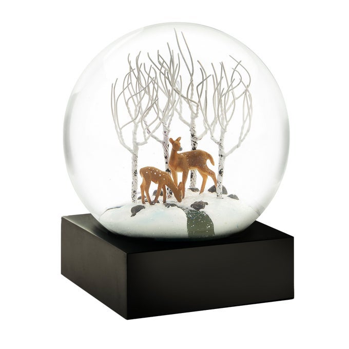 DEER IN THE WOODS COOL SNOW GLOBE