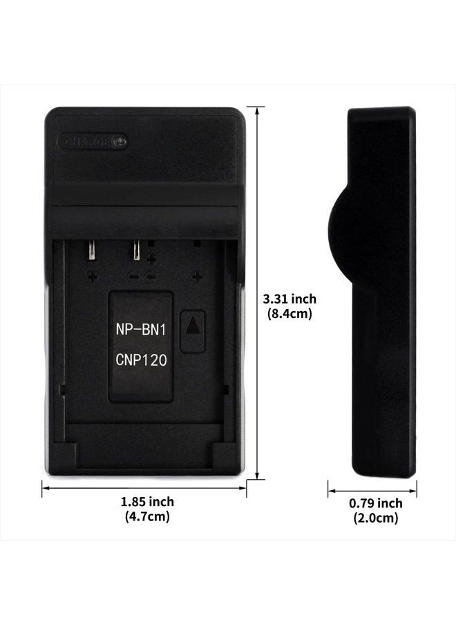 Norifon - NP-BN1 USB Charger for Sony Cyber-Shot DSC-T110, DSC-T99, DSC-TF1, DSC-TX30, DSC-TX20, DSC-TX200V, DSC-TX10, DSC-TX9, DSC-TX5, DSC-WX80, DSC-W620, DSC-WX9, DSC-WX150 Camera and More - Image 1