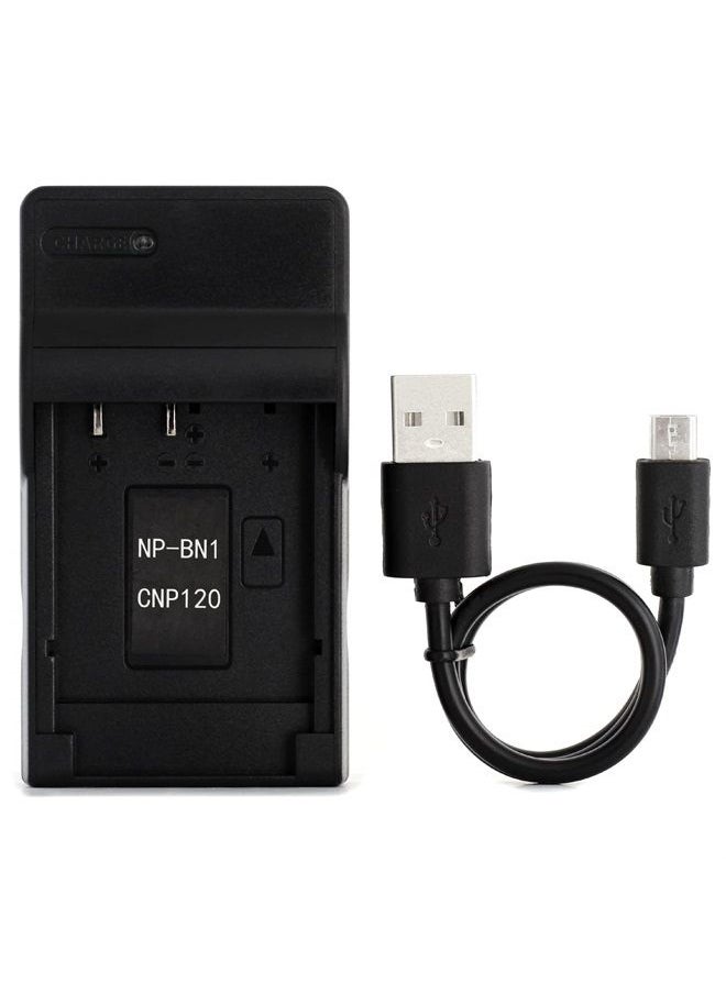 Norifon - NP-BN1 USB Charger for Sony Cyber-Shot DSC-T110, DSC-T99, DSC-TF1, DSC-TX30, DSC-TX20, DSC-TX200V, DSC-TX10, DSC-TX9, DSC-TX5, DSC-WX80, DSC-W620, DSC-WX9, DSC-WX150 Camera and More - Image 1