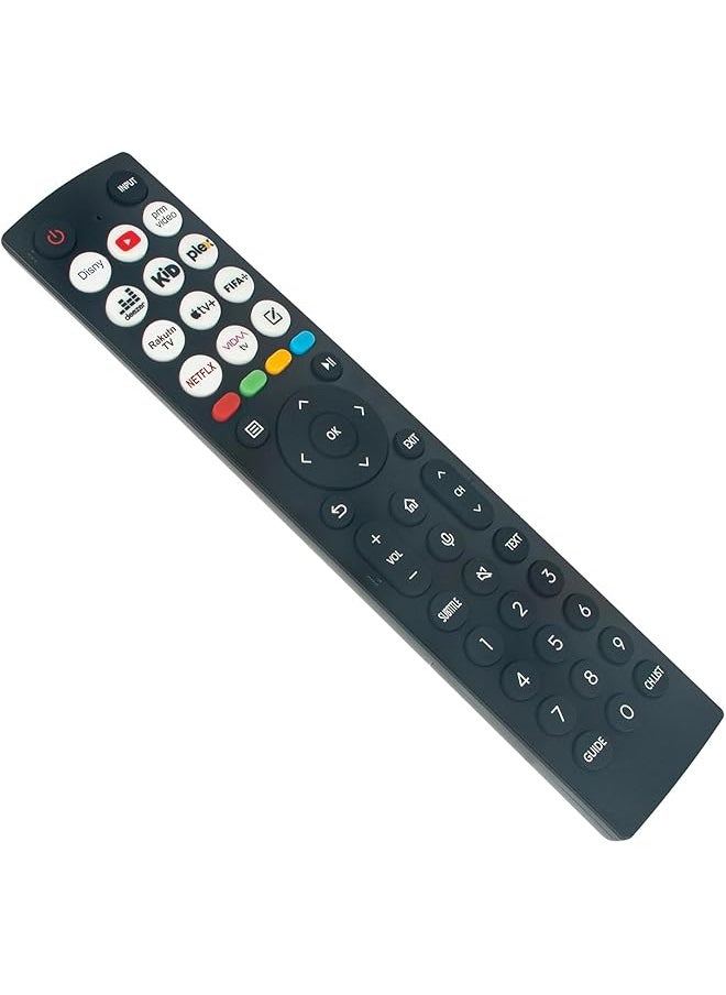 إيروريكس - جهاز التحكم عن بعد Erf2J36 0011 الصوتي المستبدل مناسب لتلفزيون Hisense الذكي 70A6Bg و75A6Bg و43A6Bg و50A6Bg و58A6Bg و65A6Bg و55A6Dg و85A6Bg و55A6Bg و55A6Cg و55A6Egtuk و55A6Egch و55A6Dgch و55A6Eg 55A6Fg - Image 1