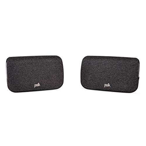 Polk Audio بولك أوديو SR2 سماعات صوت محيطي لاسلكية متوافقة مع بولك رياكت وماجنيفي بارز - صوت محيطي غامر، إعداد سهل، خيارات وضع متعددة، 2 قطعة (عبوة من 1) - Image 1