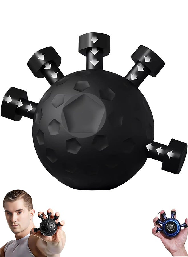 Quantum Finger Grip Strengthener, Adjustable Hand Grip Strengthener, Silicone Grip Trainer for Muscle Building - Image 1