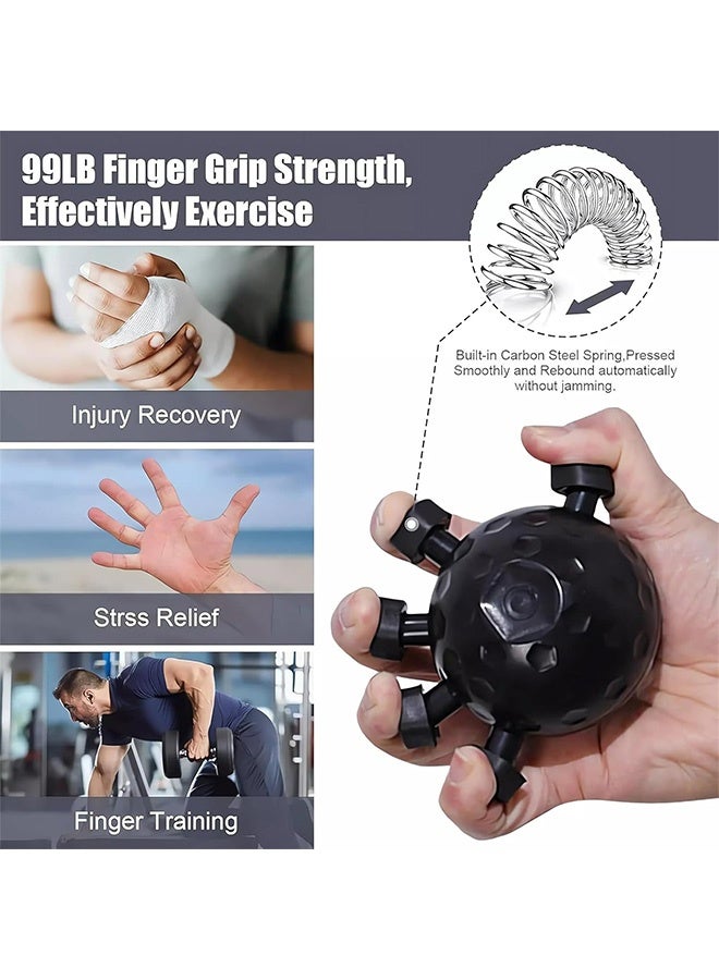 Quantum Finger Grip Strengthener, Adjustable Hand Grip Strengthener, Silicone Grip Trainer for Muscle Building - Image 3