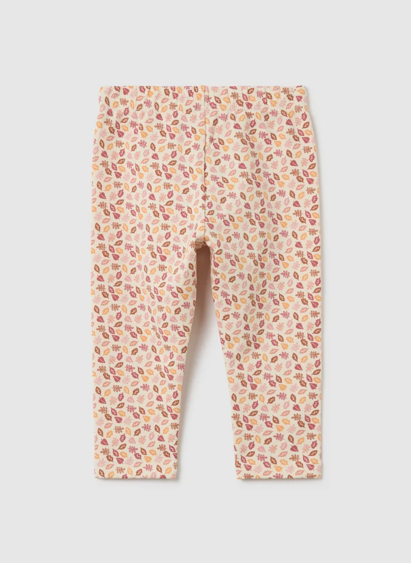 Ovs OVS Multicolour Cotton Regular Fit Toddler Leggings