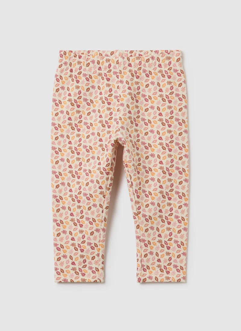 Ovs OVS Multicolour Cotton Regular Fit Toddler Leggings