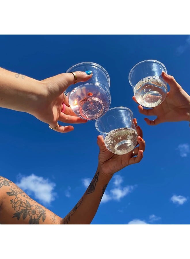 Repurpose Compostables Disposable Stemless Glasses by 100 Cups, 12oz, BPA Free, Made with Plants, FBA Non-Toxic - Image 2