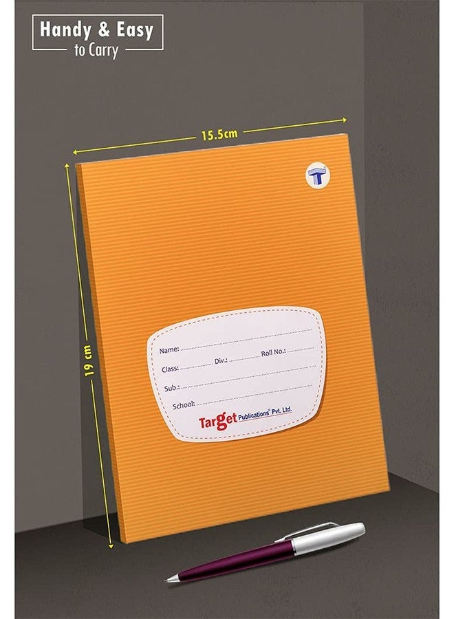 TARGET PUBLICATIONS Hard Brown Cover Small One Side Ruled & One Side Blank/Unruled Notebooks | 72 Pages |155 cm x 19 cm Approx | Pack of 6 Books |GSM 60 - Image 3