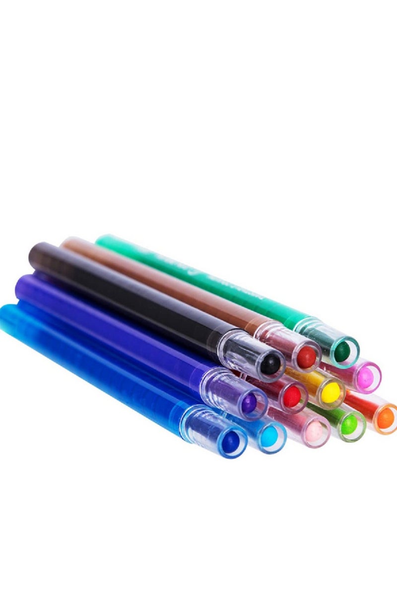 Deli 12-piece bright twistable crayons assorted color - Image 3