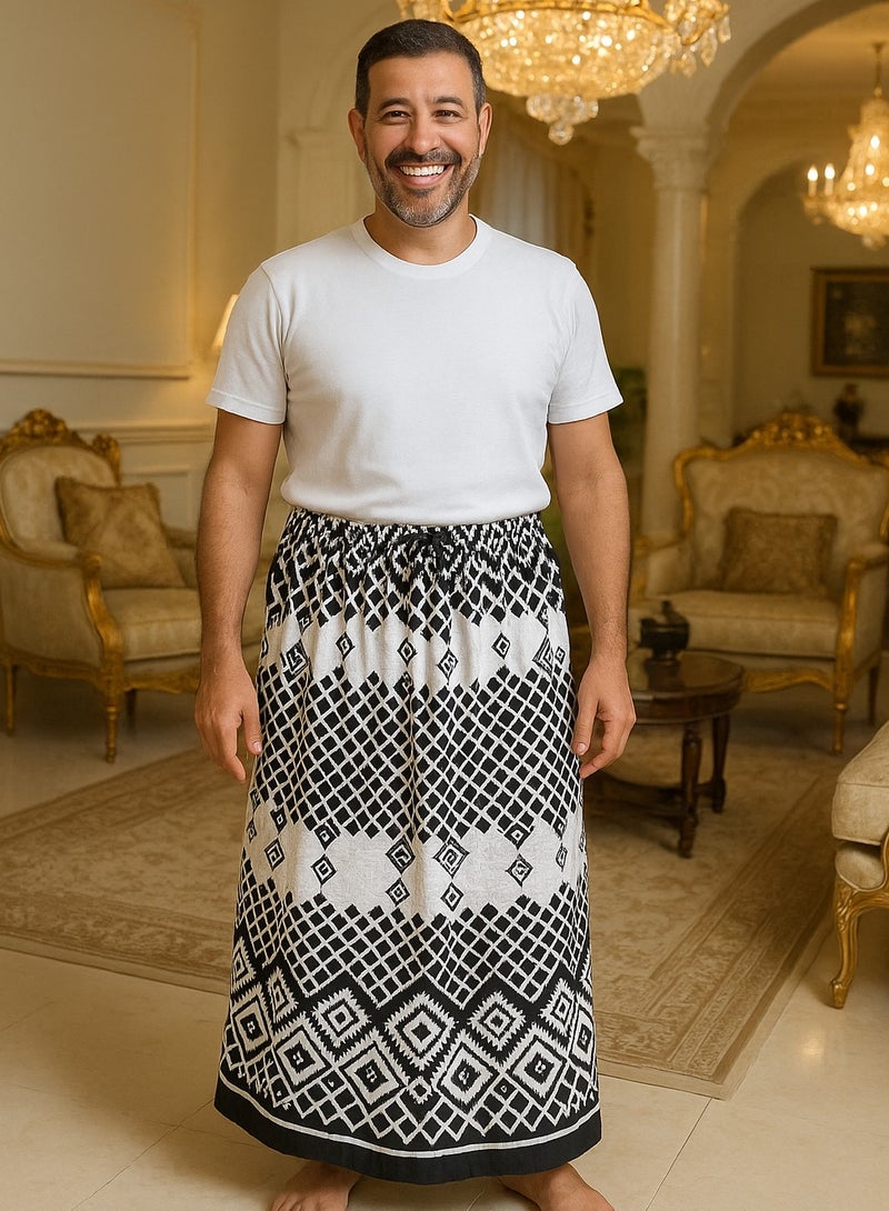 Elastic Izar for Men with Side Pocket – Ultra Comfortable  Breathable Summer Wear This men's Izar is designed for maximum comfort in hot weather. Made from lightweight and cool fabric, it's ideal fo - Image 1