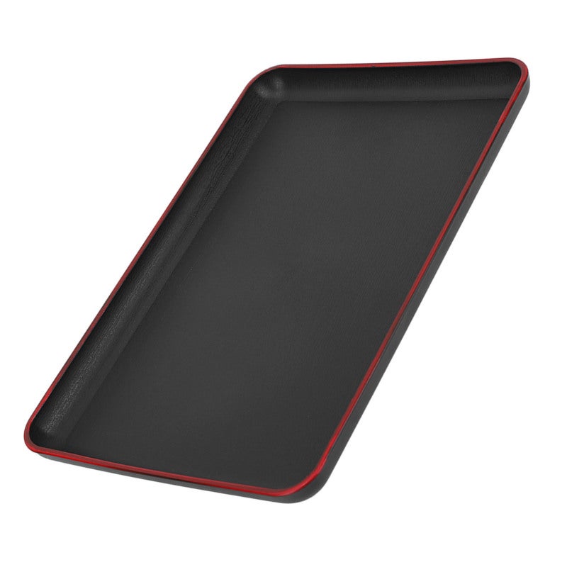 Plastic Serving Tray 30*20cm Sturdy Durable Rectangular Food Tray - Thickened Pressure-Resistant Edge Japanese Style Tray for Home Hotel Restaurant - Image 1