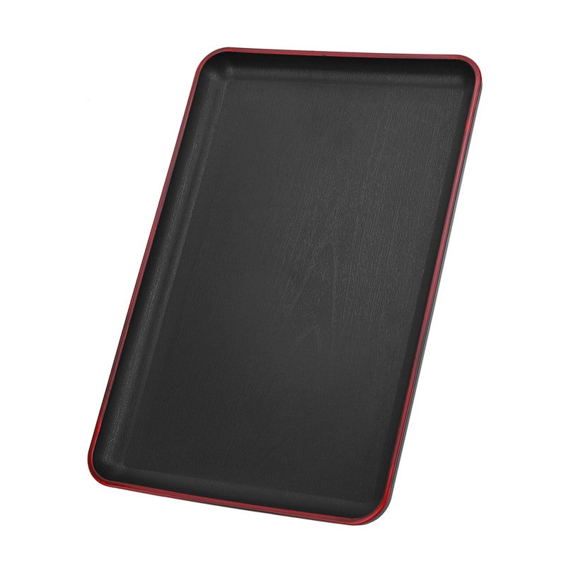 Plastic Serving Tray 30*20cm Sturdy Durable Rectangular Food Tray - Thickened Pressure-Resistant Edge Japanese Style Tray for Home Hotel Restaurant - Image 2