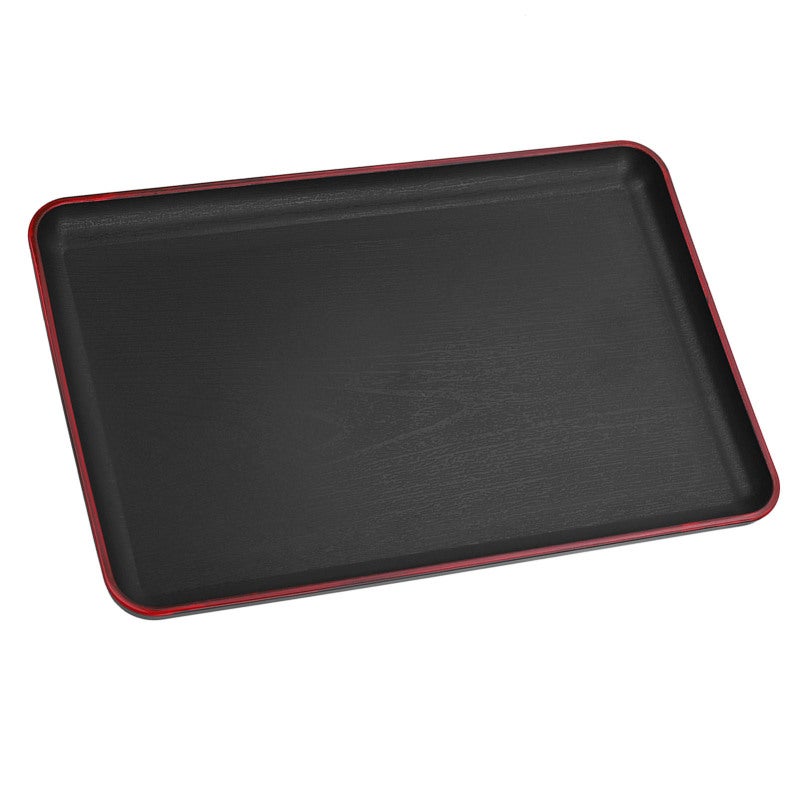 Plastic Serving Tray 30*20cm Sturdy Durable Rectangular Food Tray - Thickened Pressure-Resistant Edge Japanese Style Tray for Home Hotel Restaurant - Image 5