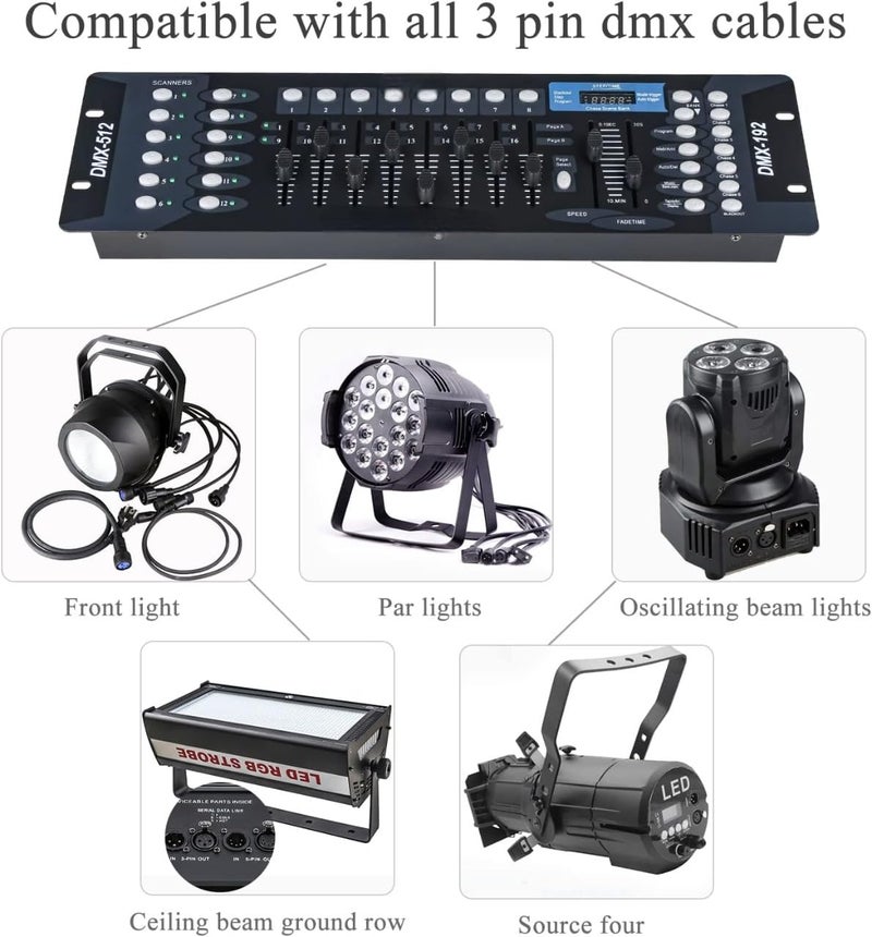 kh DMX 512 Stage DJ Light Controller Lighting Party Night DJ KTV Moving Heads Controller Panel For Stage, Disco And Dj, Weddings, Pubs Of Stage Lighting - Image 3