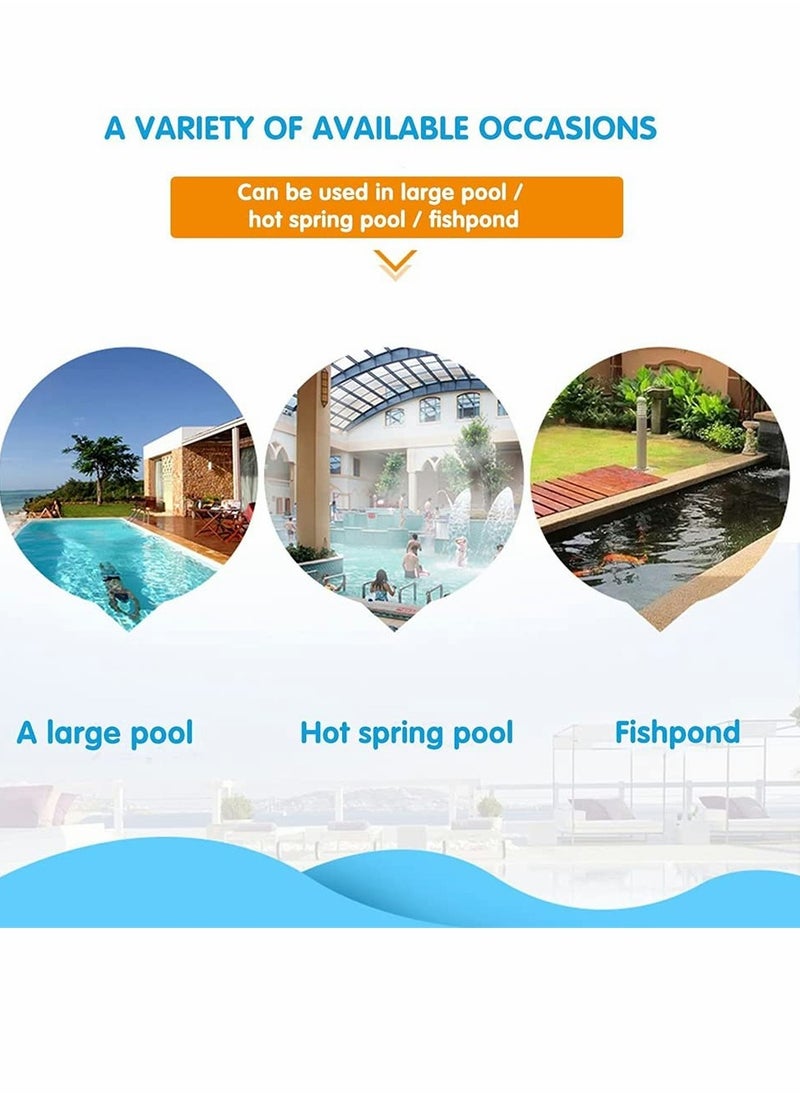 SYOSI - Hot Tub Cleaning Kit Accessories Contain Pool Net, Grime Sidewall Care Two In One Cleaning Brush, With A Pair Gloves Cleaning Swimming Pool Garden Pond Hot Tub Spa - Image 1