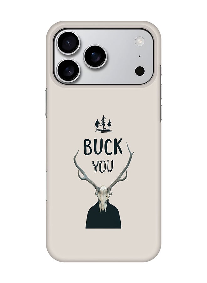 Stylizedd For iPhone 17 Pro Max,Case, [Compatible with MagSafe] Magnetic cover Slim fit Protection Matte, - Buck You