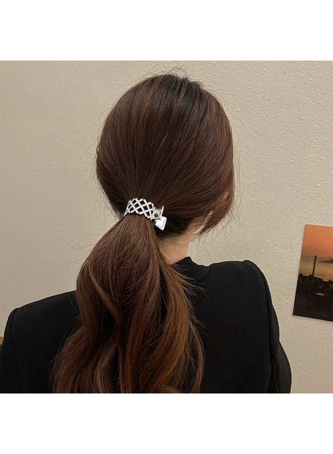 ASVNRES 2023 New Pearl Rhinestone Hair Claws Girl High Ponytail Clip Fixed Hairpin Claw Clip Advanced Sense Hair Accessories Headwear For Women Men Hair Accessories Styling Jewelry Tools - Image 4