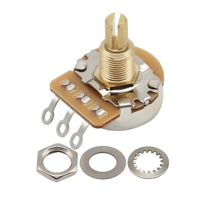 FLEOR 2pcs B500K Linear Pots 19mm Long Split Shaft Guitar Potentiometer, 24-Spline - Image 3