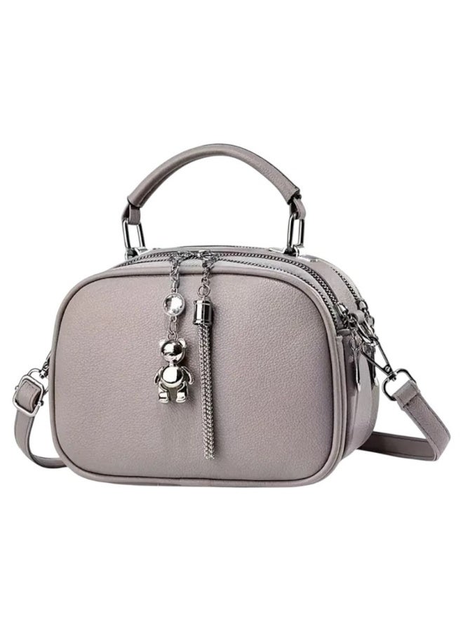 Women's New Fashion Bags Soft Leather Simple Classic Crossbody Bag Clutch Bag With Double Layer Compartment 