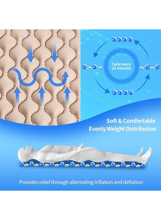 Generic Alternating Pressure Air Mattress Topper with Quiet Electric Pump – Comfort Pad for Long Bed Rest, Lightweight and Easy to Use - Image 3