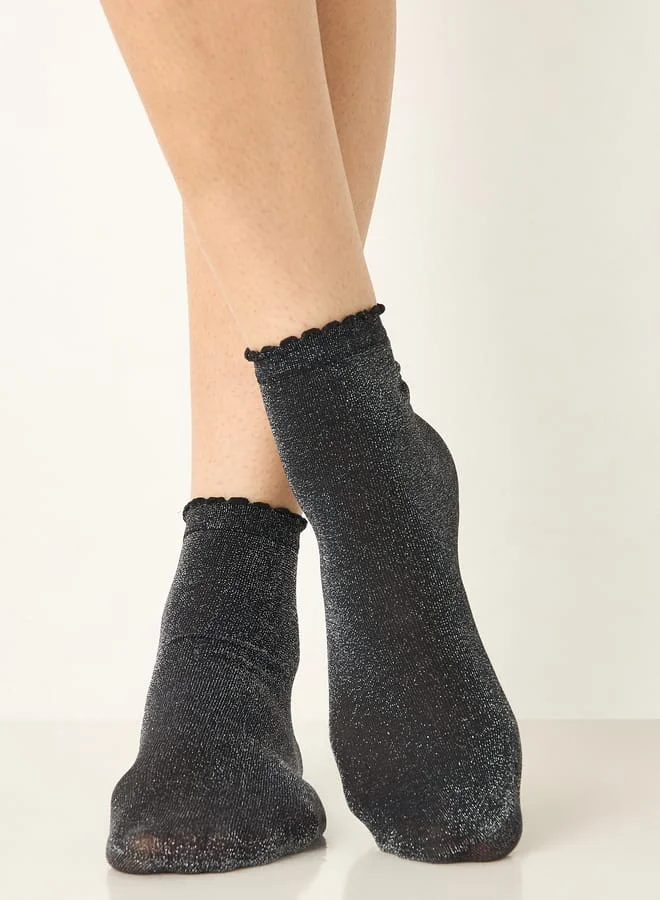 سيليست Textured Ankle Length Socks