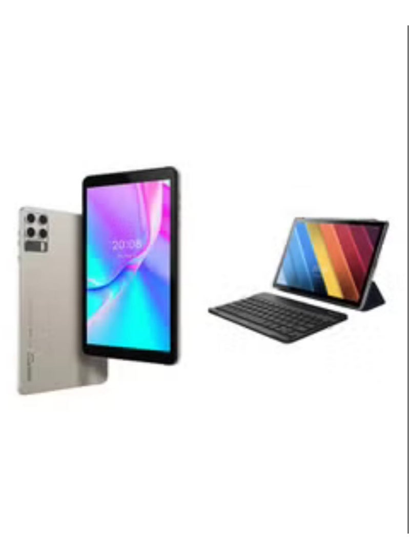 سمارتى تابلت T8 PRO الذكي للأطفال بشاشة 8 بوصات وبطاقة SIM مزدوجة وذاكرة وصول عشوائي 8 جيجابايت وذاكرة داخلية 512 جيجابايت وتقنية 5G ولوحة مفاتيح بلوتوث باللون الذهبي - إصدار عالمي - Image 1