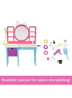 Barbie مجموعة ألعاب صالون شعر باربي  - Image 2