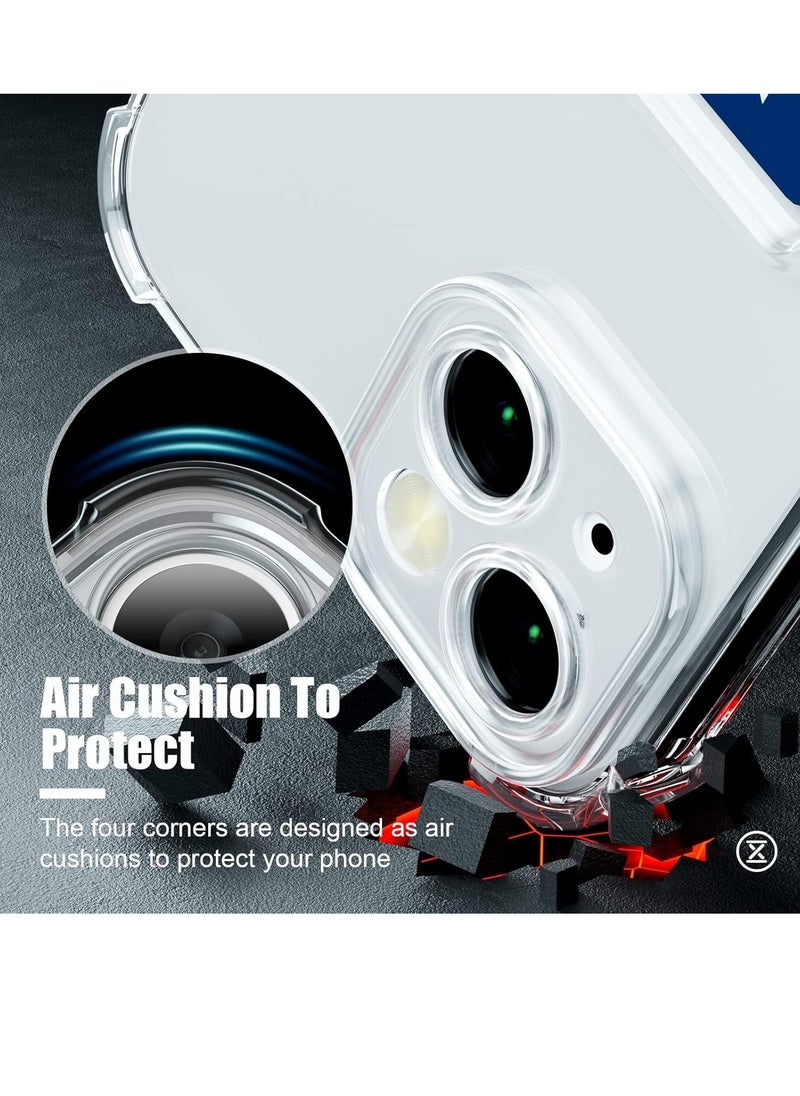 Wallet Phone Case Slim Fit Card Slot Transparent Case Protective Soft Shockproof Case with Card Holder For Iphone 14