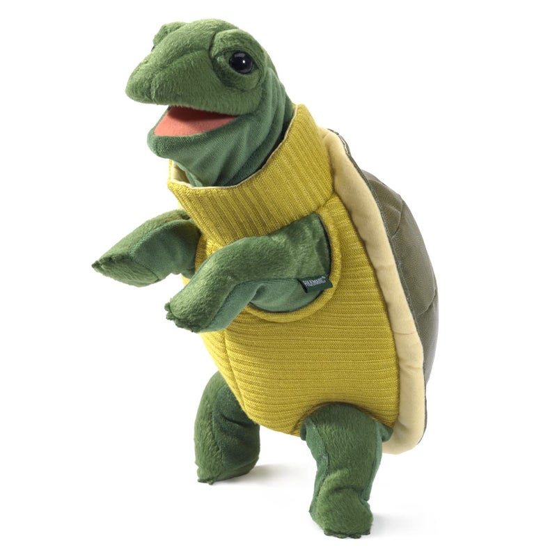 Folkmanis Turtleneck Turtle Hand Puppet - Image 2
