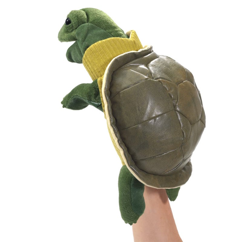 Folkmanis Turtleneck Turtle Hand Puppet - Image 3