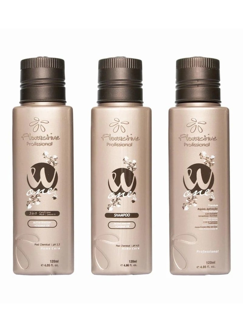 فلوراكتيف مجموعة دبليو وان بروتين لاصلاح الشعر التالف 120 مل - Image 2