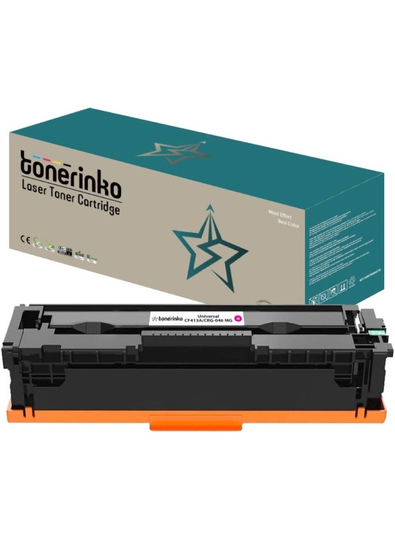 Toner Cartridge Tonerinko Premium Replacement Toner Cartridge Compatible With HP CF410A, 410X, CF410X, HP Color LaserJet Pro M477fdw, M477fdn, M452nw, M377dw, M452dn (Magenta Universal CF413A/CRG-046 MG) | CRG-046 MG - Image 2
