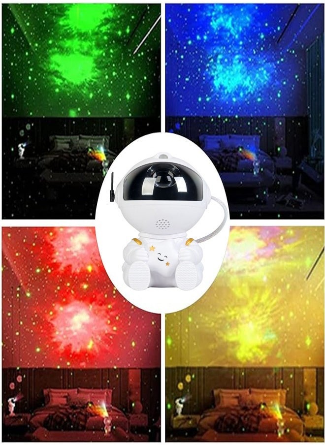 ELTRAZONE - Astronaut Nebula Starry Sky Laser Light Projector – White Guitar-Themed, Remote Control, 360° Adjustable Nebula and Star Projections, Ideal for Bedrooms, Parties, and Relaxation - Image 1