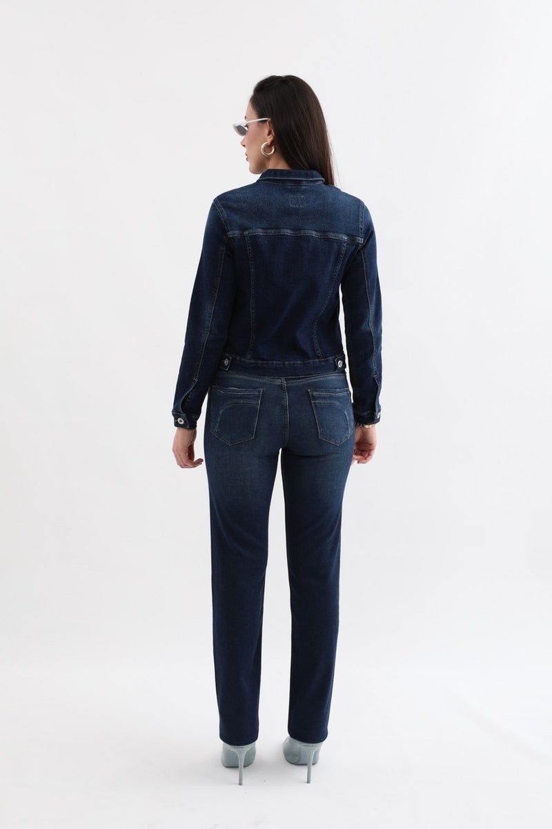 Markapia Women's Lycra Straight Fit Jean Trousers - Image 5