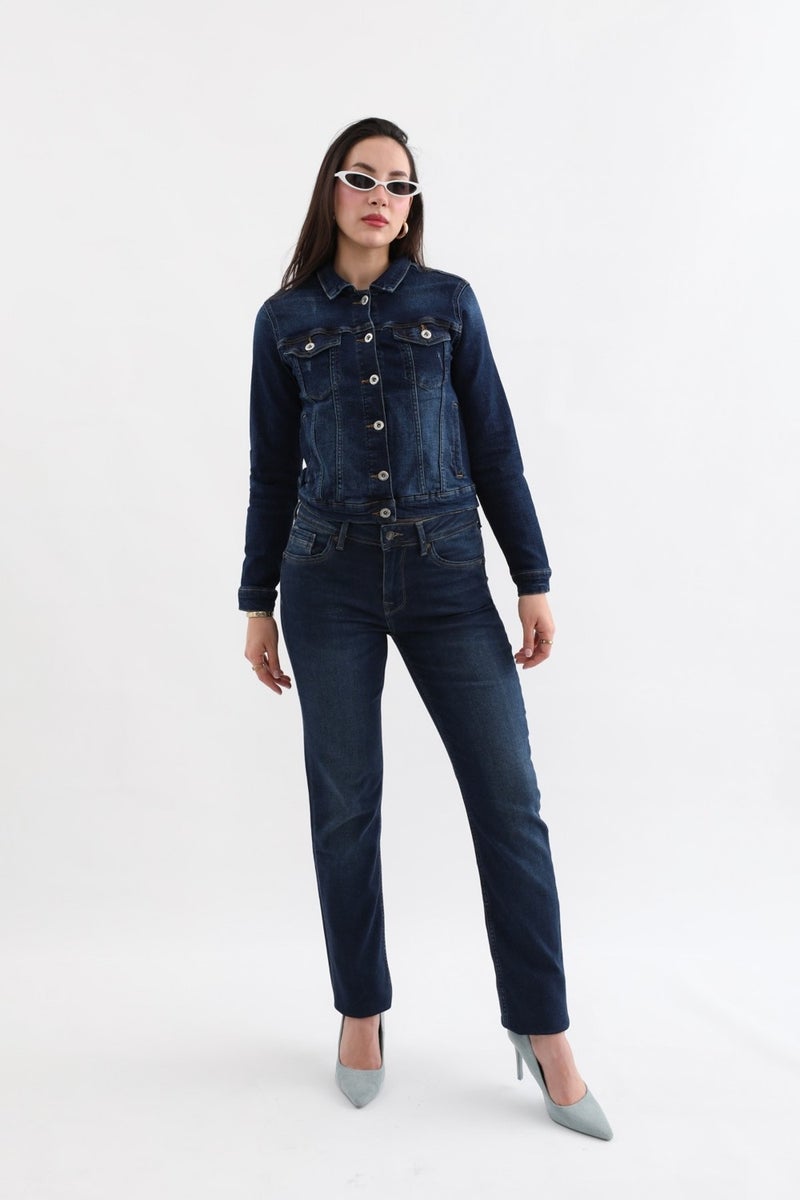 Markapia Women's Lycra Straight Fit Jean Trousers - Image 2