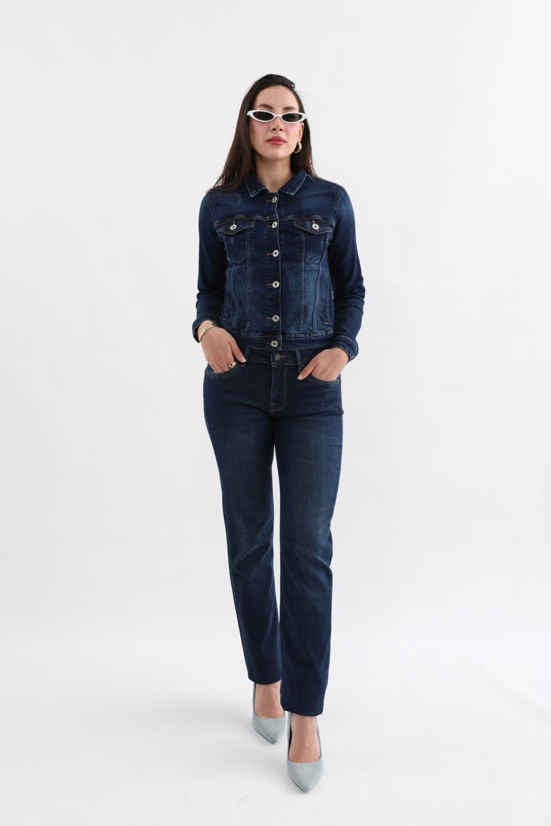 Markapia Women's Lycra Straight Fit Jean Trousers - Image 3