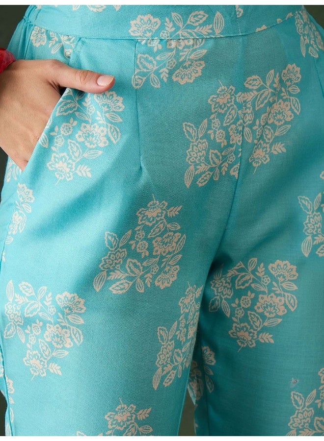 AKS Aqua Digital Printed Co-Ord Set  - Image 3